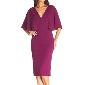 Dress the Population Purple Midi Dress